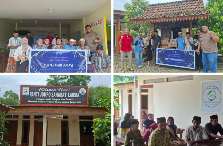 Kegiatan penyerahan donasi Jaya Subur dan Unilever